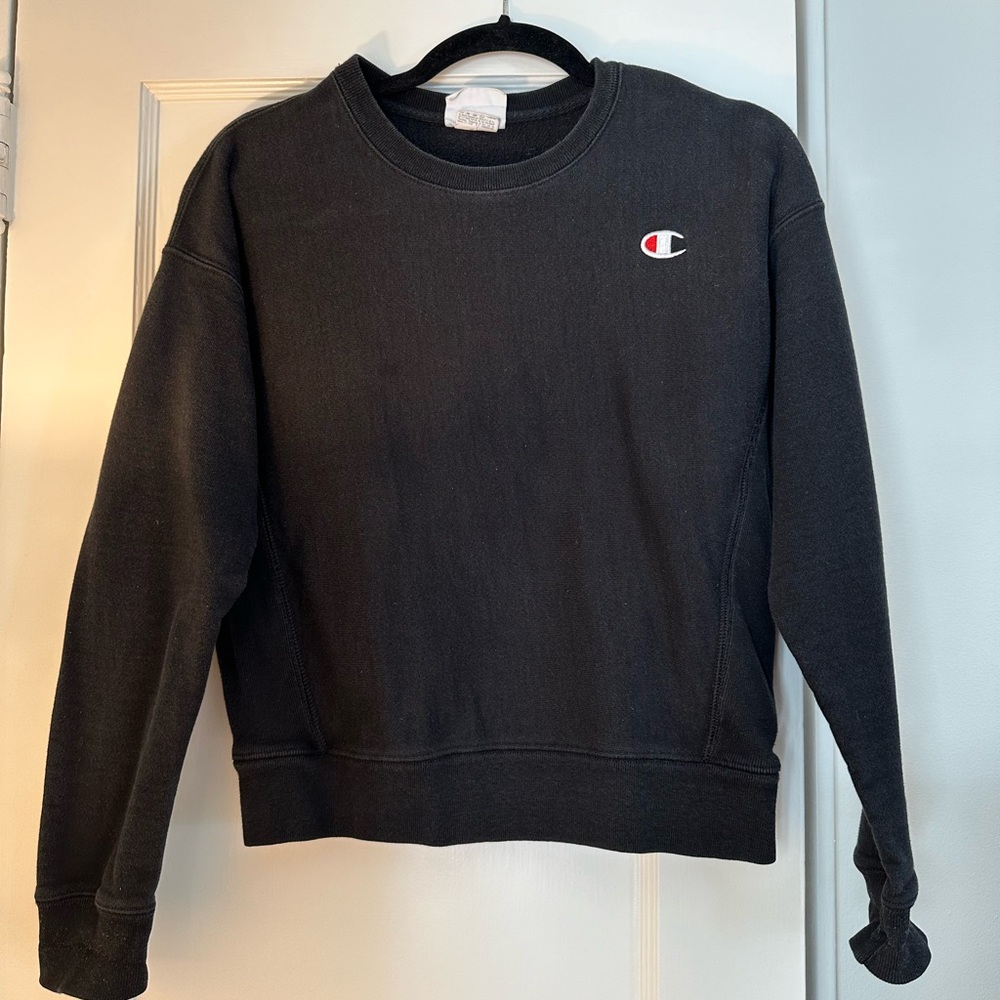 Columbia Reverse Weave Women’s Sweatshirt Black Size Small